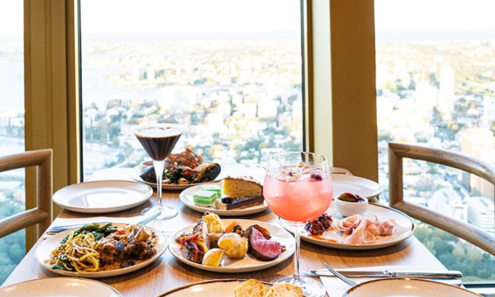 SkyFeast Sydney Tower Buffet Lunch - For 2