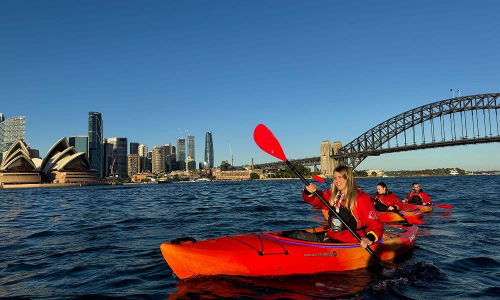 Sunset Kayaking Session on Sydney Harbour
