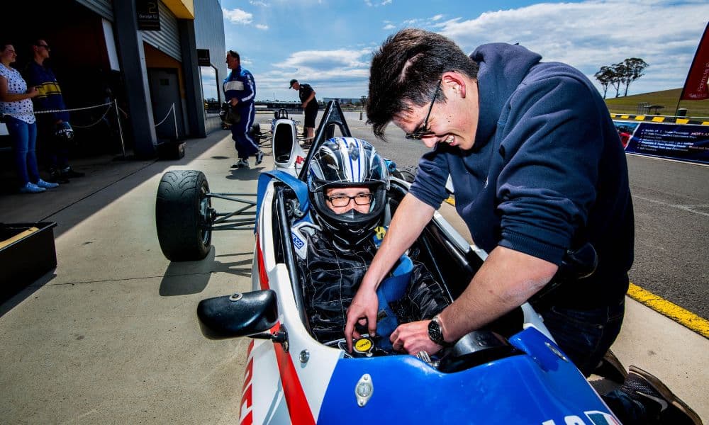 F1 Style Race Car Driving and Hot Laps Combo
