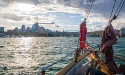 Tall Ship Wine and Canapes Evening Cruise