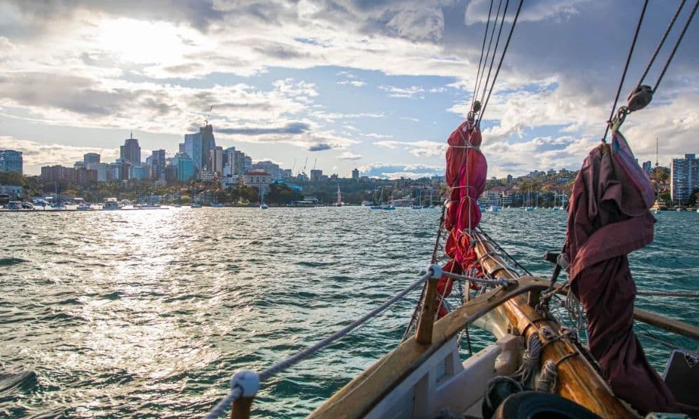 Tall Ship Wine and Canapes Evening Cruise