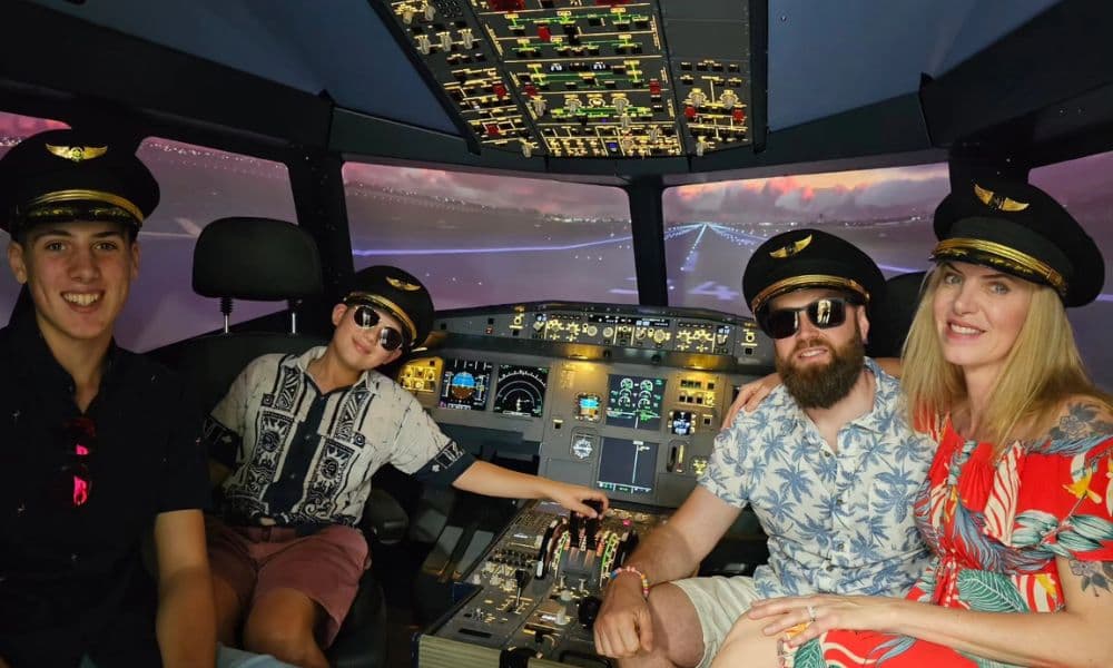 Sydney Family Flight Simulation - 1 Hour - For up to 5